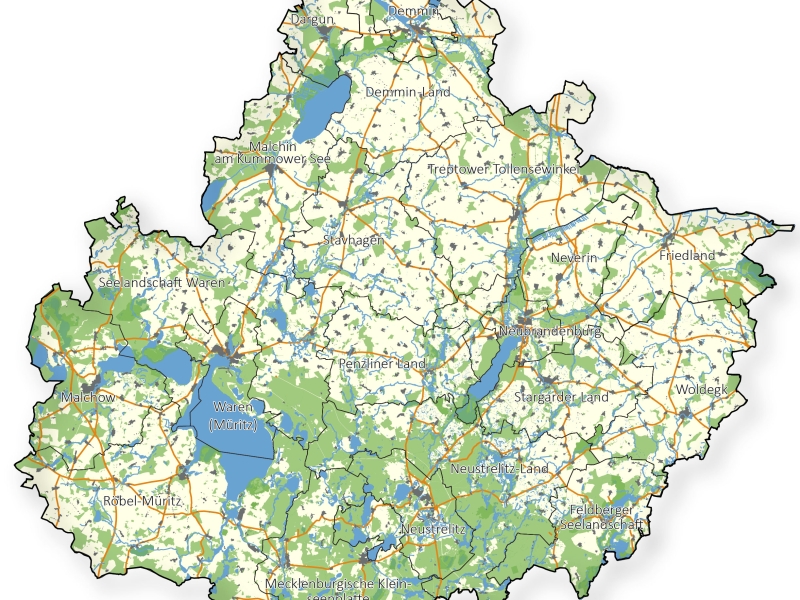 Übersichtskarte Mecklenburgische Seenplatte-01